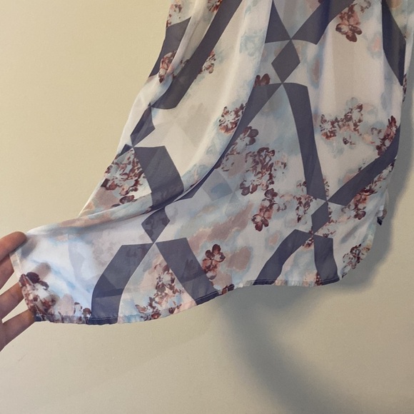 NWT, O’Neill, Bohemian Floral Dress, Pink & Lavender, Sheer w/ lining - Picture 8 of 10